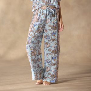 Blossom And Beauty Pajama Bottoms - S, Ice
